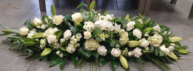 Raquette blanche Lys Orchid�es Hortentia